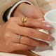 Adjustable Hug Ring, Michelle - Inaya Accessories - Image 1