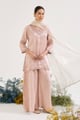 Old Pink Dupatta Gold color