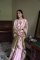 Nusrat Sameena Stripe in Sage Green Dupatta Pista Green color