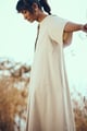 Nibbana Dress Light Tan color