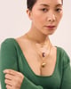 Bryony Gemstone Necklace Gold color