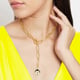Soul of the Twins Gemini Necklace Black color