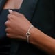 Squircle Chain Bracelet Silver color