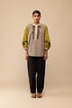 Asha - Mustard & Beige Yellow color