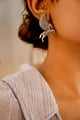 Tattva Statement Shaahi Ghoda Stud Earring Silver color