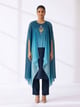 Ombre Ocean Blue Kaftan & Pant Set