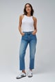 True Fit Cropped Slim Denim Medium Blue color