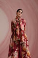 The Maharani Bagh Stole Burgundy/Maroon color