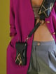 Rene Phone Sling in Black Black/Gold color