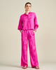 Lily Jacquard Pants Pink color
