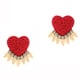 Danika Earrings Red color