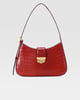 Verdi Shoulder Bag Red Croc color