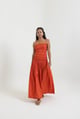 Stripes Maxi Orange color