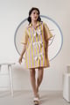 Bow Dress Yellow/Lilac color