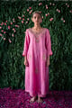 Silk Kurta Set Pink color