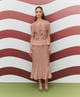 Aster Skirt Set Peach color