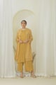 Summer Gold Suit Set with Dupatta Gold color