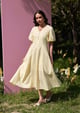 Pia Midi Dress Yellow color