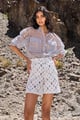 Silver Translucent Shirt Silver Grey color