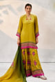 Ochre Yellow Sharara Set Ochre Yellow color