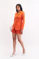 Sassy Blazer & Shorts Set Orange color