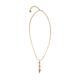 Valliyan Indigo Egyptian Sleek Pendant Necklace Gold color