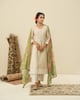 Cream Nazam Kurta Set with Printed Dupatta Cream color