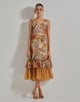 Beige Gypsy Rose Frill Dress Beige color