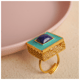 Alhambra Ring Green/Blue/Gold color