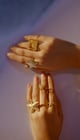 Starfish Ring Gold color