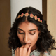 Poet'S Delight Lotus Maatha Patti Pink/Gold color