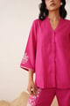 Hot Pink Cross Stitch Co-Ord Set Hot Pink color