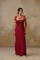 Crimson Bloom Reversible Dress Red color