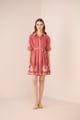 Lizzie Mini Dress Faded Rose color