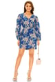 Charlie Floral Dress Blue color