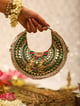 Ishani (Bag) Green/Gold color