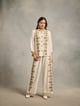 Rhea Embroidered Pants White color