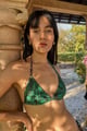 Triangle Bikini Top with Fixed Cups - Emerald Jungle - IZSI - Image 1