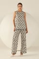 Mila Co-Ord Set Black/Cream White color