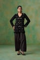 Viha Tweed Matching Coat Set Black color