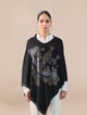 Cape Poncho - Parrot Black color