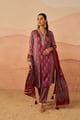 Mughal Buta Ajrakh Set with Potli and Dupatta Maroon color
