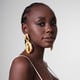 Knotty Pine Earrings Gold Gold color