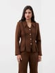 Chestnut Blazer Top Brown color