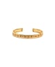 Jai Guruji Mantra Cuff Gold color
