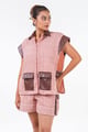 Tweed Utility Coord Pink color