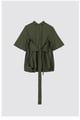 Tie-up Cape Shirt Green color