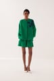 Emerald Shorts Green color