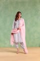 Soft Pink Beaded Dupatta - Nero India - Image 1