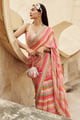 The Indie Electric in the Nicola Saree Set Pink/Ivory color